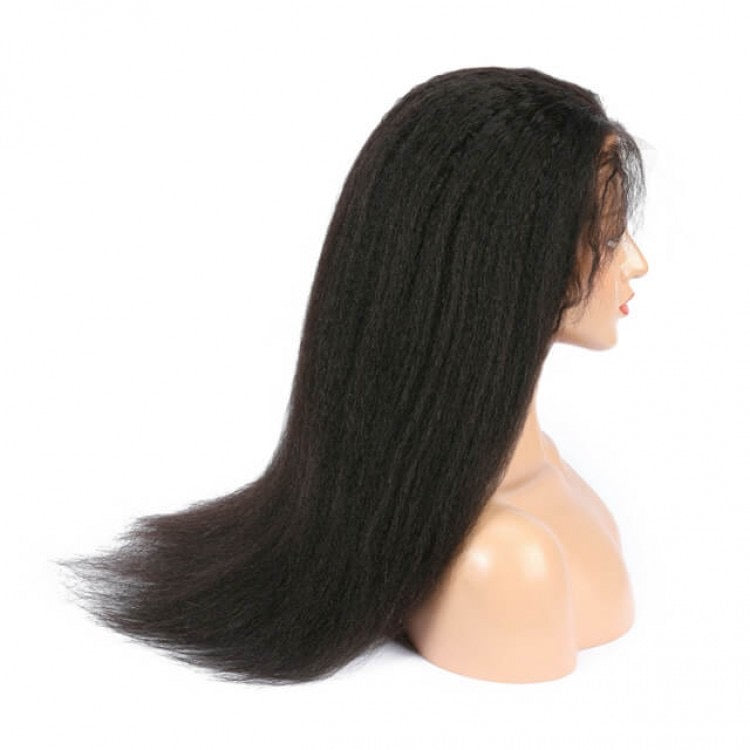 kinky straight closure Wig