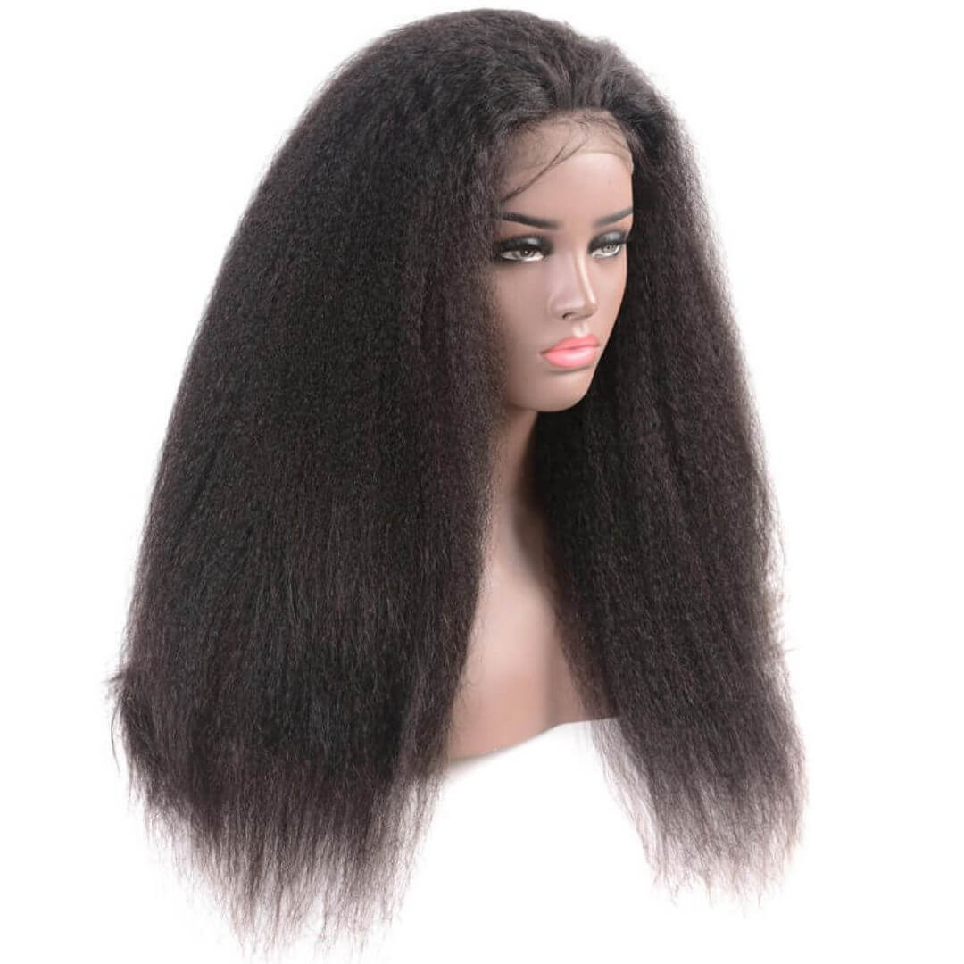 kinky straight lace front Wig