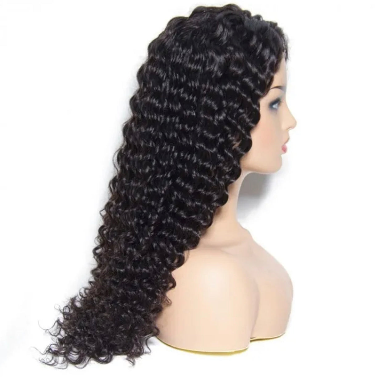 Deep Wave lace front Wig side view